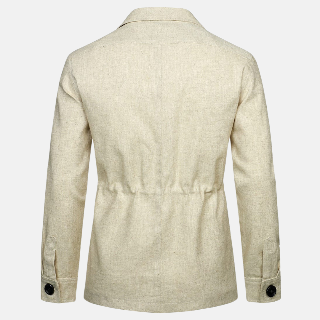 Vince Elegant Herrejakke – Klassisk Stil med Flere Lommer & Knaplukning