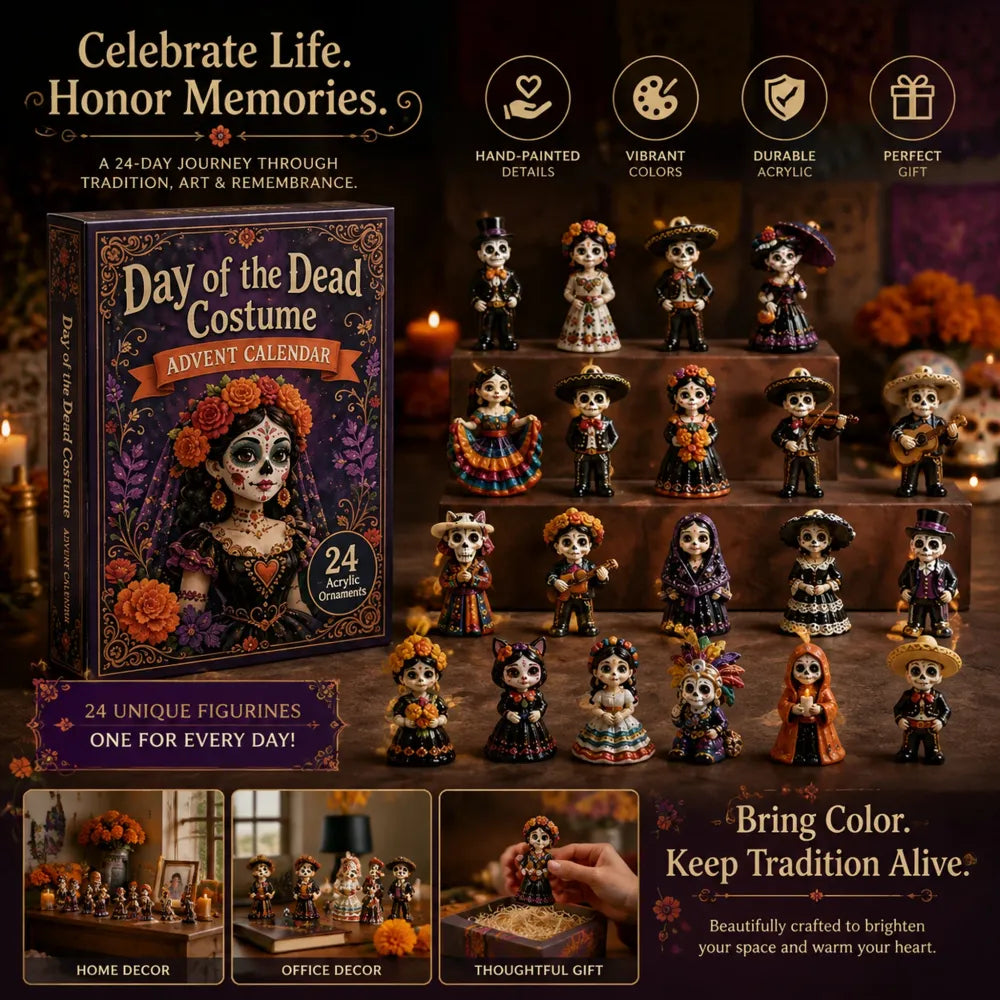 Day of the Dead Advent Calendar 2026 – 24 Acrylic Charms Blind Box