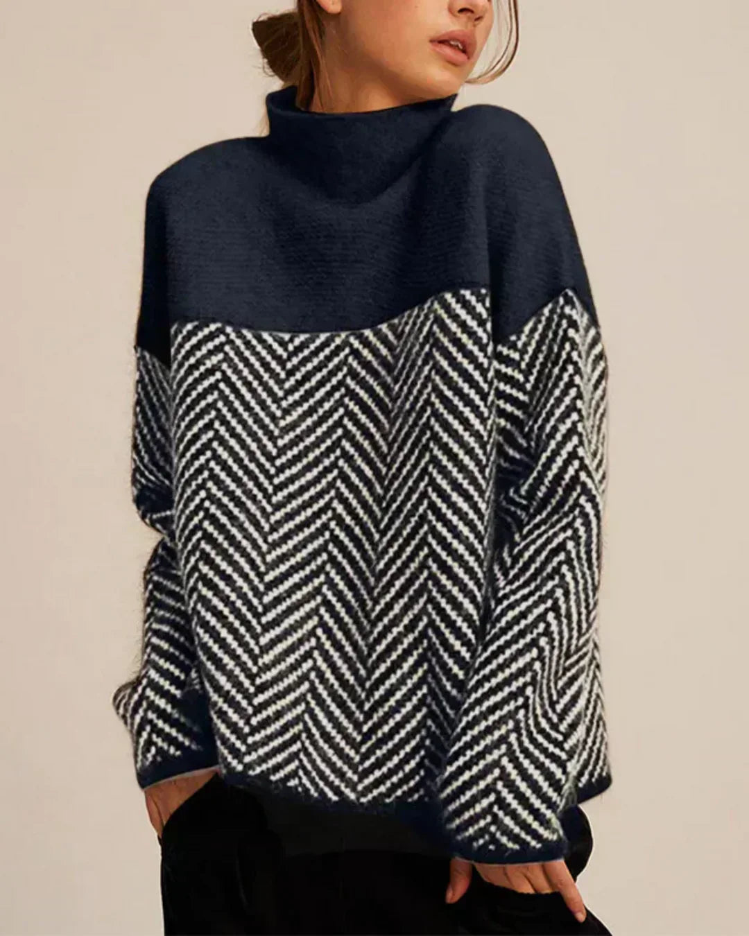 Norah | Bomulds Turtleneck Sweater
