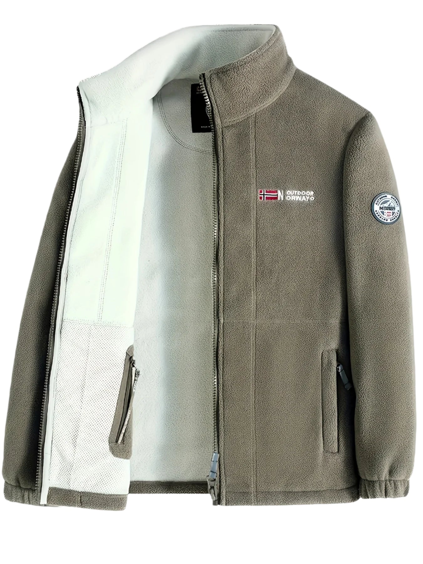 Julius Veste Polaire Outdoor Mand – Blød, Varm & Let med Beskyttende Krave