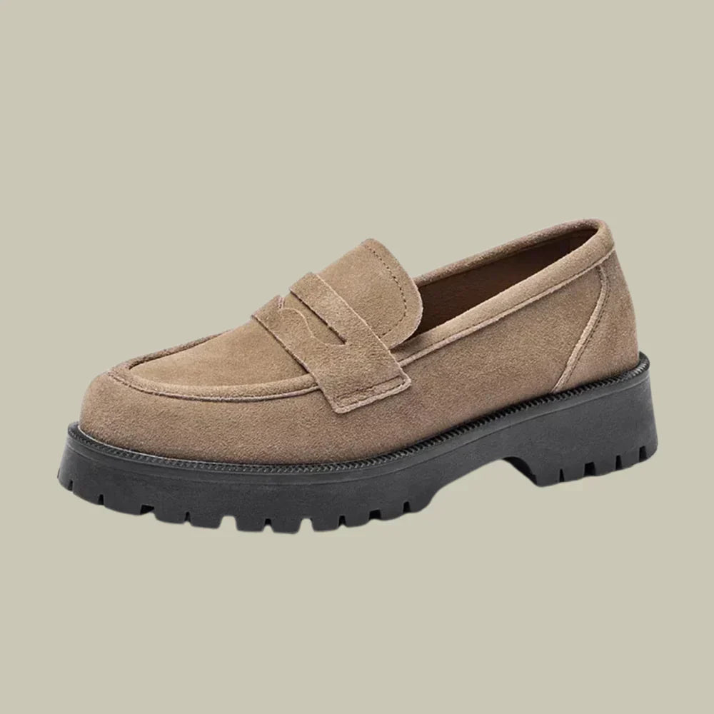 Kvinders Klassiske Chunky Loafers – Slip-On Komfort til Daglig Elegance