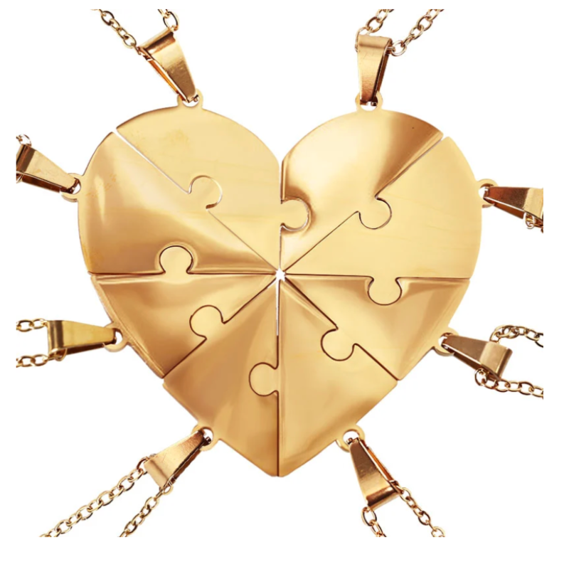 NovaCraft | Tilpasset Familie Puslespil Halskæde Personlige Smykker