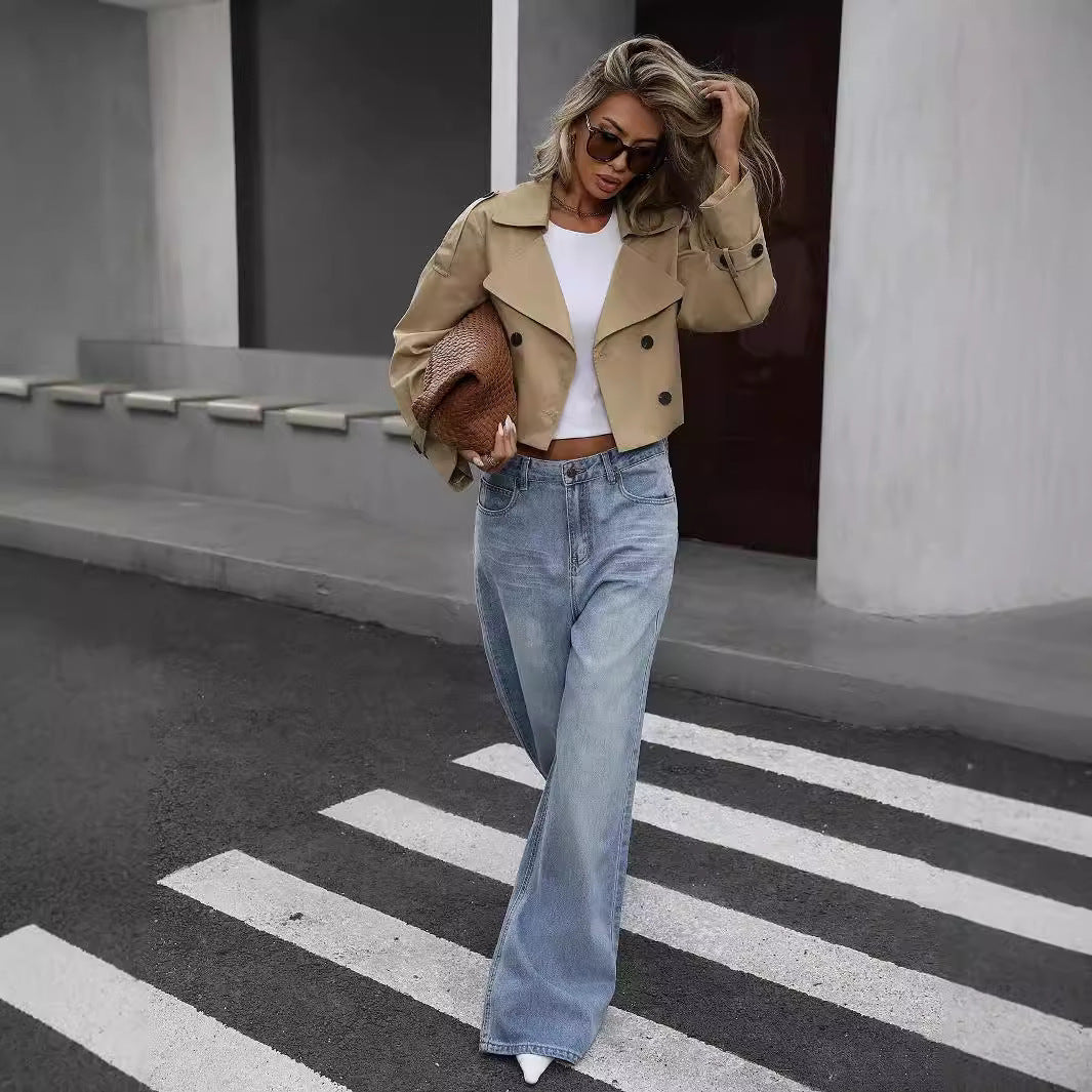 Selah Trench Court Femme – Chic Frakke med Bælte i Taljen & Elegant Midt-Sæson Snit
