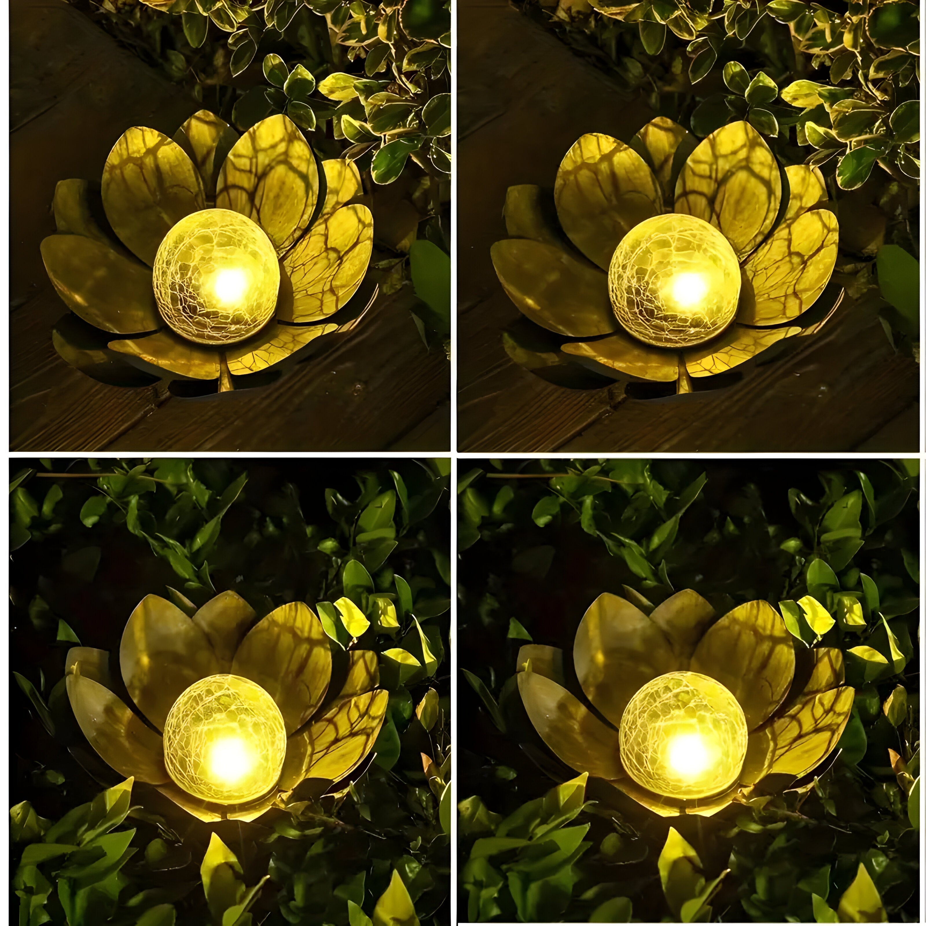 GlowPetal - Solcelledrevet lotusblomst havelampe med blødt omgivende lys