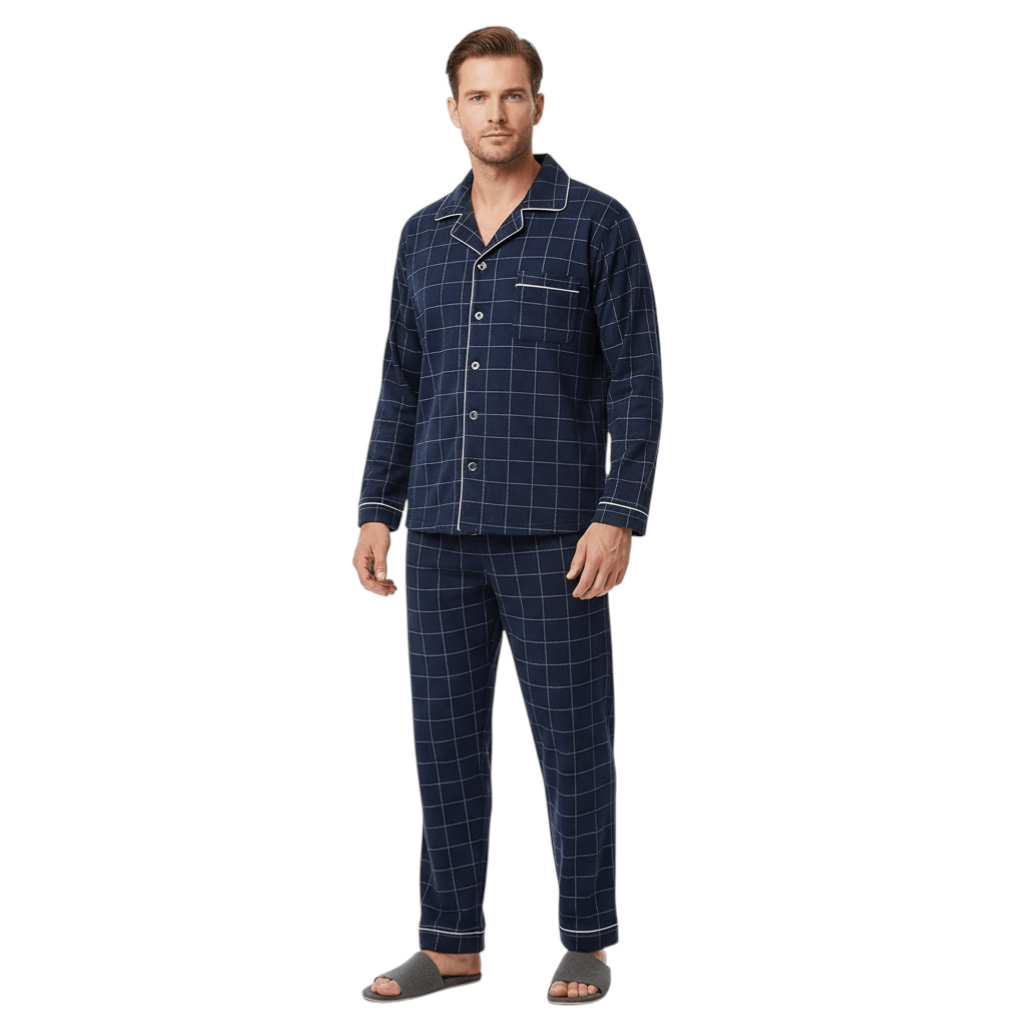 Herre Pyjamassæt Klassisk Stil