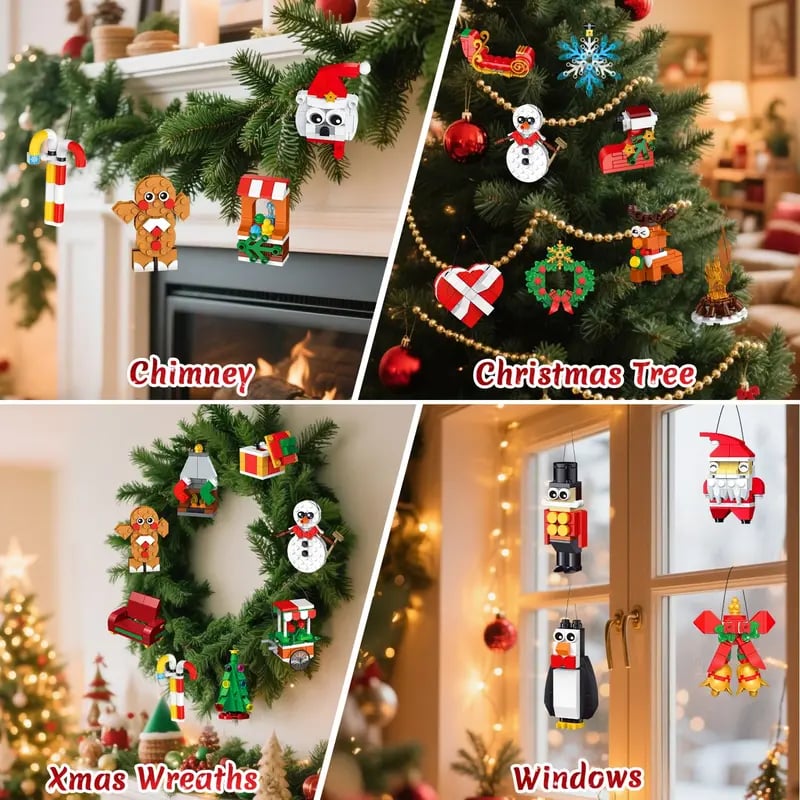 CraftVent | 24 Dages Jule Countdown Ornament Byggesæt Adventskalender