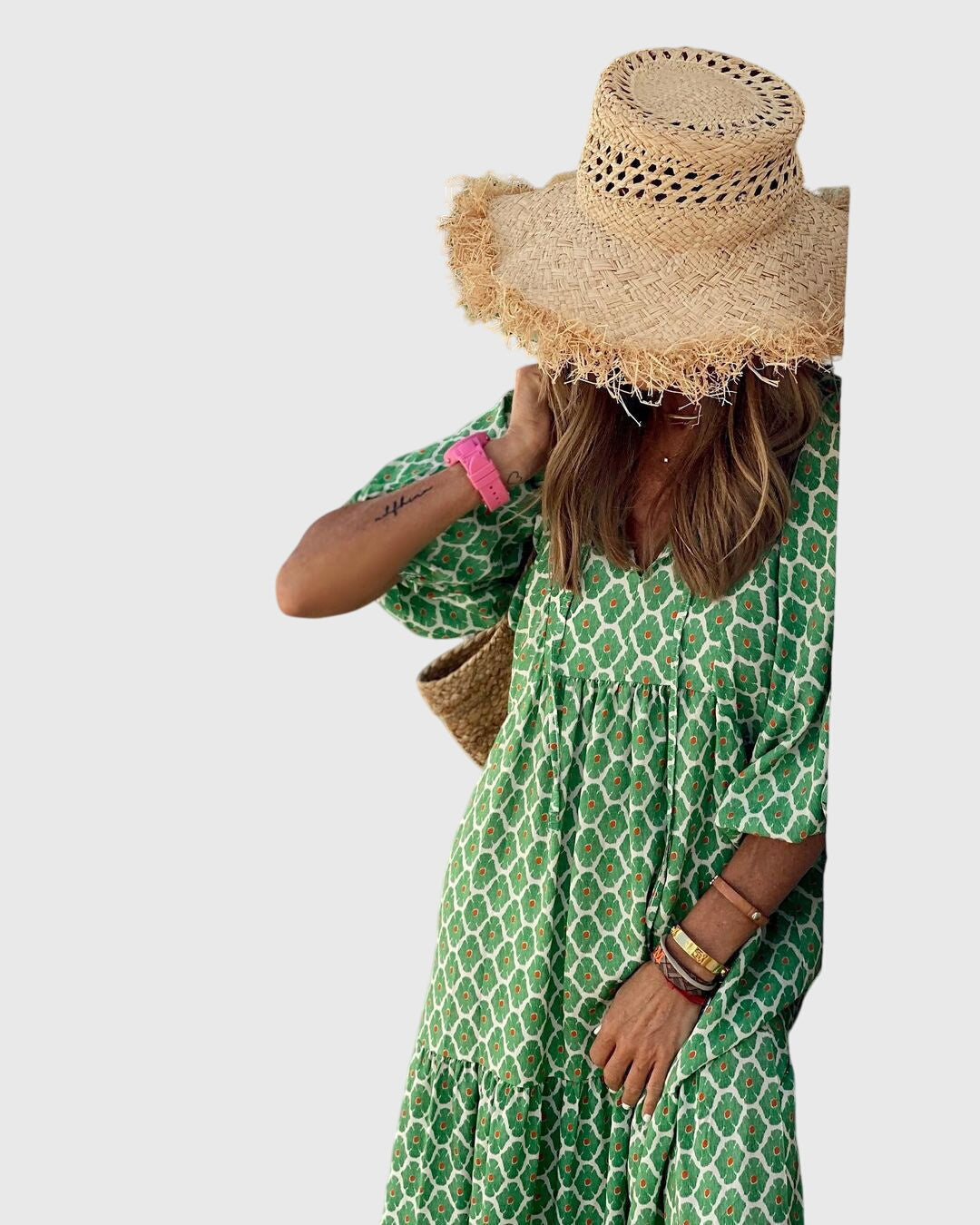 Boho Maxi Kjole – Åndbart Stof & Let Følelse