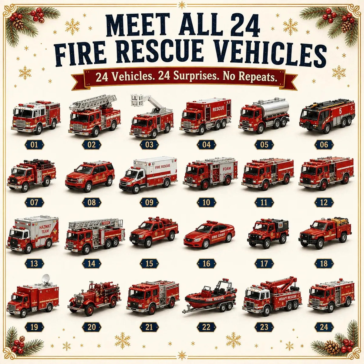 Vehicle Advent Calendar – 24 Days of Buildable Vehicles