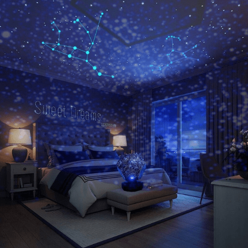 A+ GalaxyStjerner - Stjernehimmel Projektor Lampe - Kreativ & Justerbar Stemningsbelysning