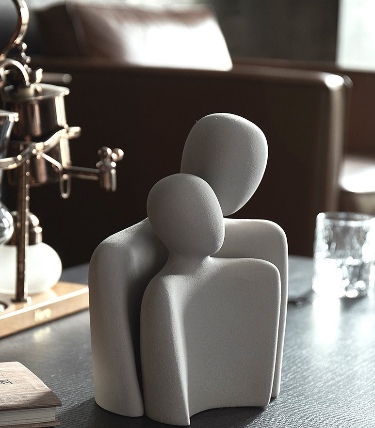 Abstrakt Kærlighedsstatue Til Hjemmet Dekoration