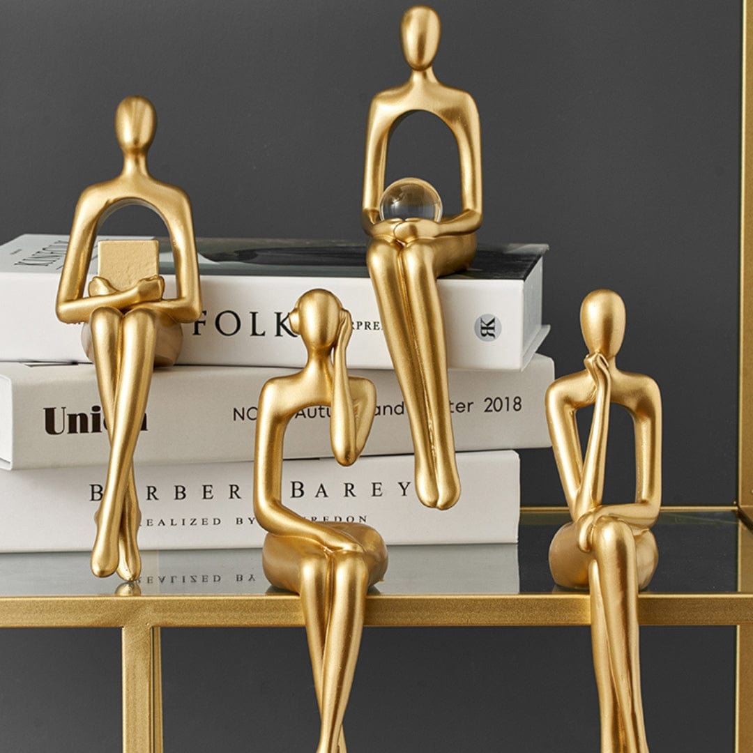 Abstrakte Statuetter til Indretning – Unikke Figurer til Hylder og Borde