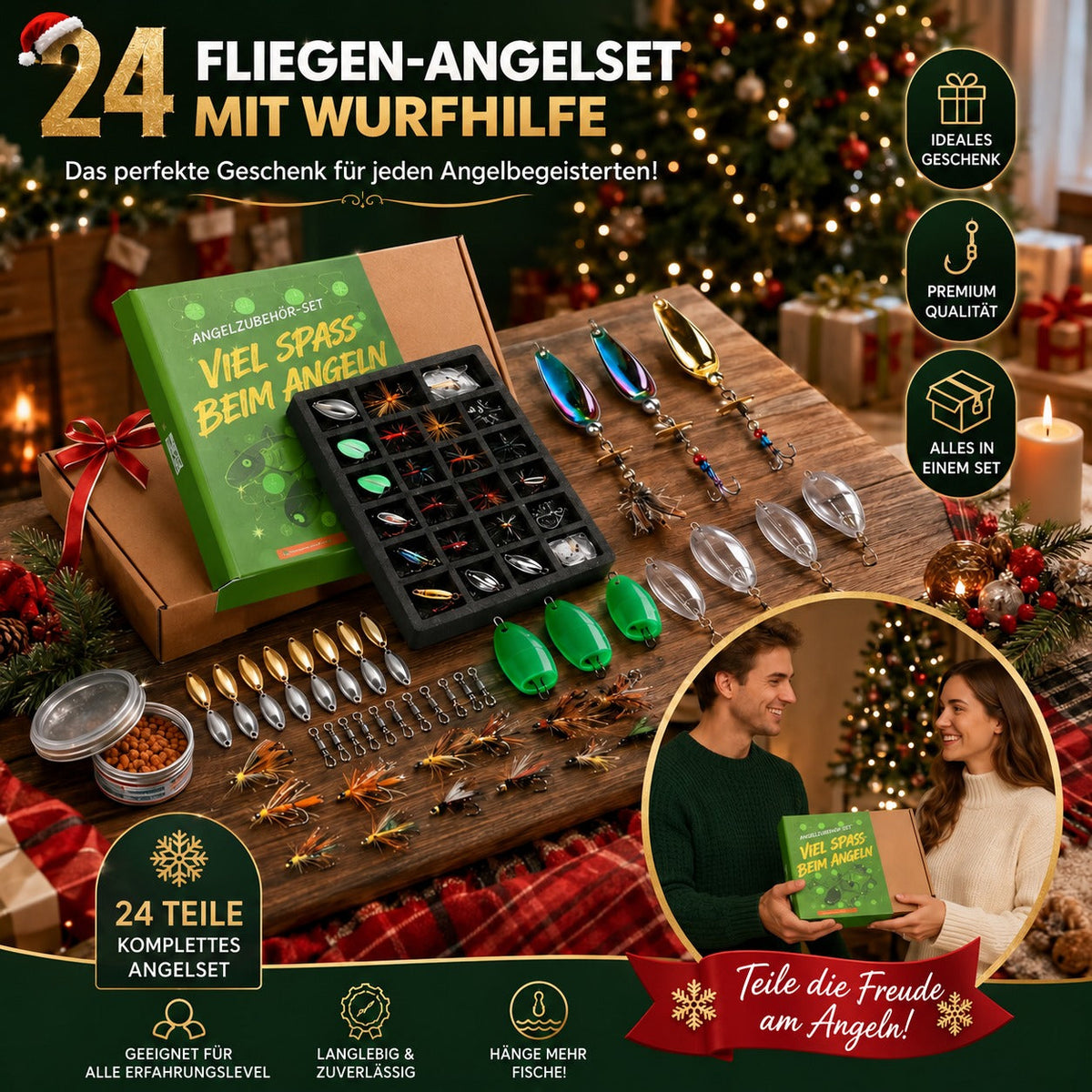 Fiske-adventskalender 2026 – 24 dagar fyllda med beten och fisketillbehör