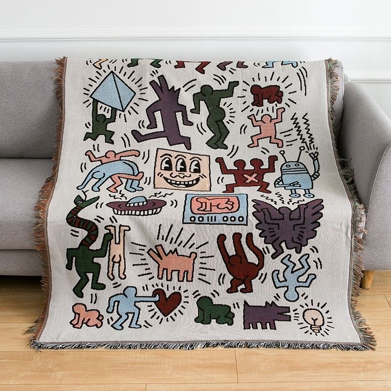 Animeret Kastetæppe med Puslespil Design