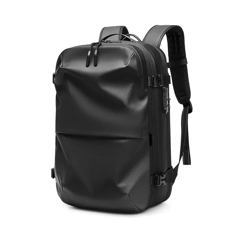 Anti-tyveri Vacuum Komprimering Rygsæk - 60L Udvidelig Airback Rygsæk med Åndbart Design