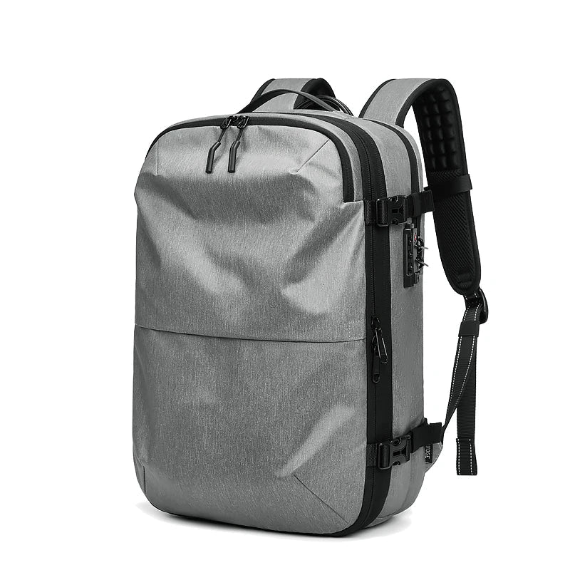 Anti-tyveri Vacuum Komprimering Rygsæk - 60L Udvidelig Airback Rygsæk med Åndbart Design