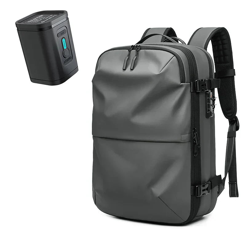 Anti-tyveri Vacuum Komprimering Rygsæk - 60L Udvidelig Airback Rygsæk med Åndbart Design
