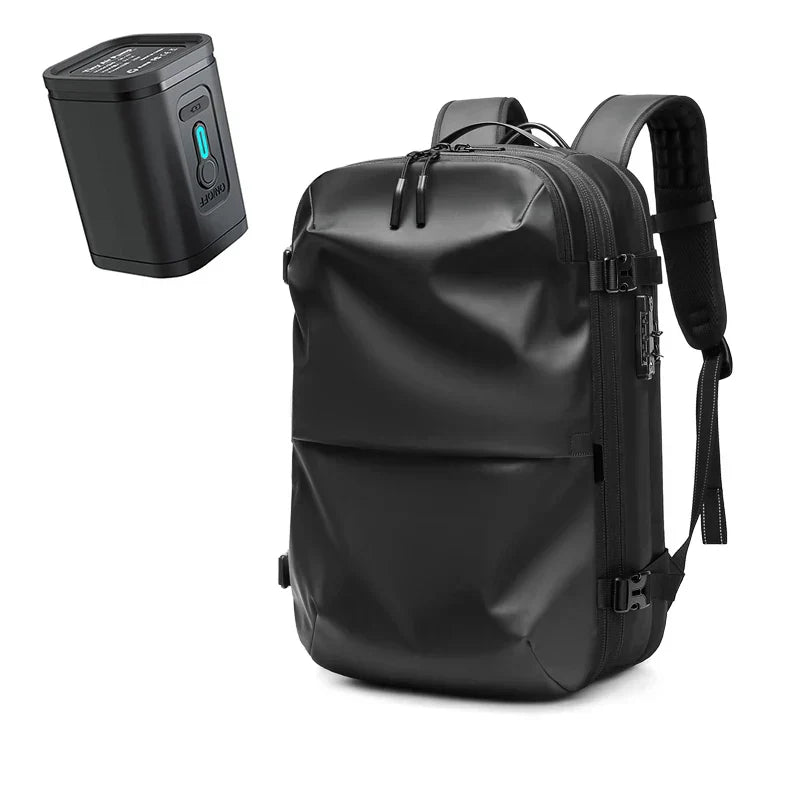 Anti-tyveri Vacuum Komprimering Rygsæk - 60L Udvidelig Airback Rygsæk med Åndbart Design