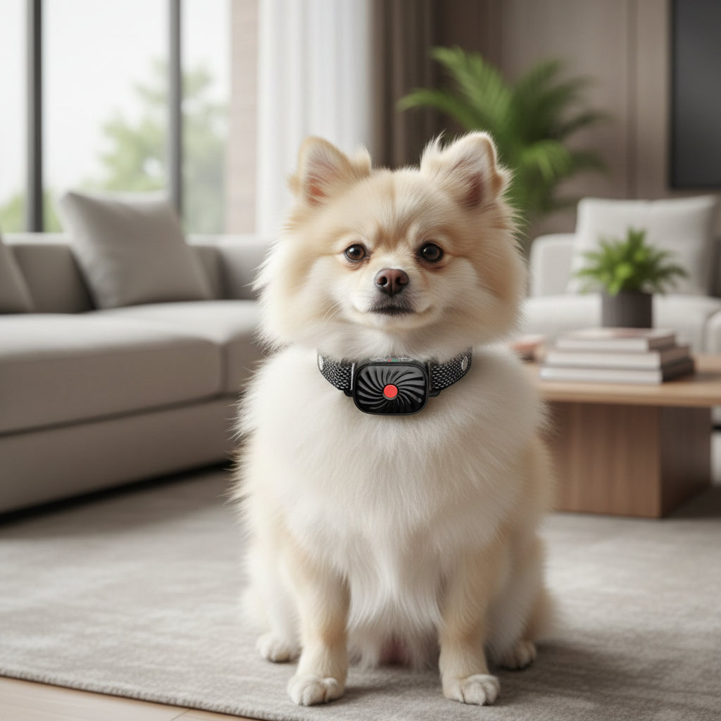 Anti Gø Halsbånd til Hunde med Lyd og Vibration - Justerbart og Vandtæt Design