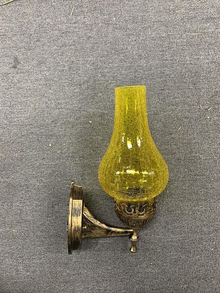 Antik Væg Olielampe Vintage Stil