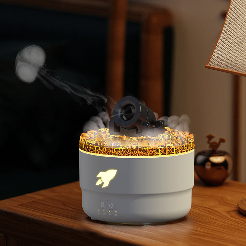 Aromadiffuser med Vandtåge og Lavaeffekt til Hjemmet