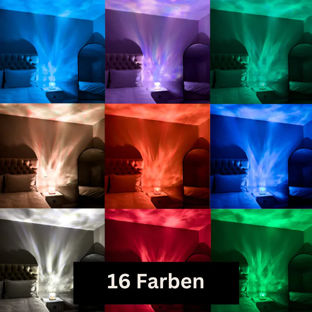 AuroraGlow Lampe med 16 Farver