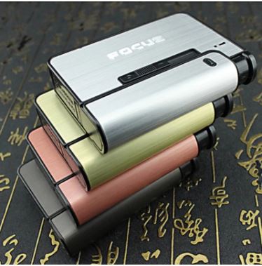 Automatisk Cigaretetui Med Lighter - Praktisk Design Til Rygere