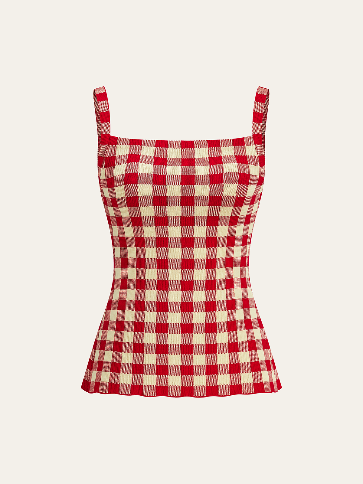 Gingham Print Bukser Sæt