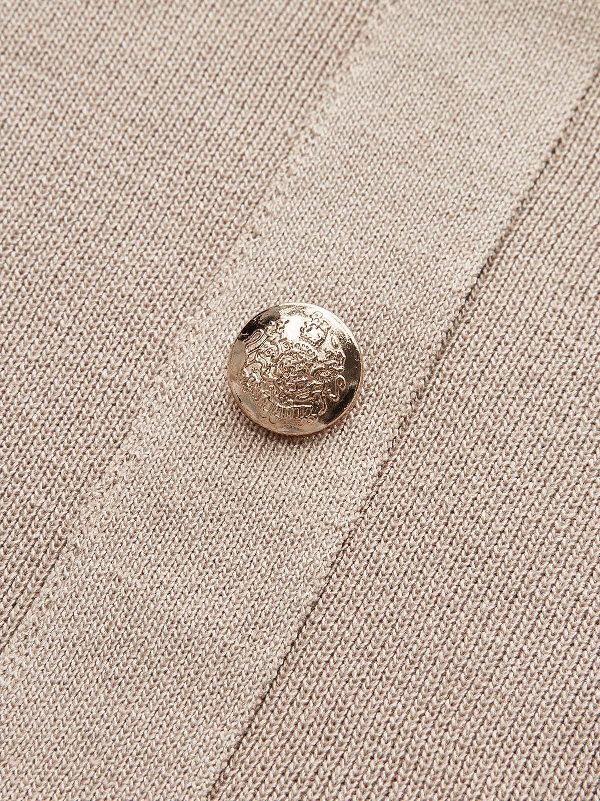 Metal Knap Krave Cardigan og Midi Nederdel Sæt