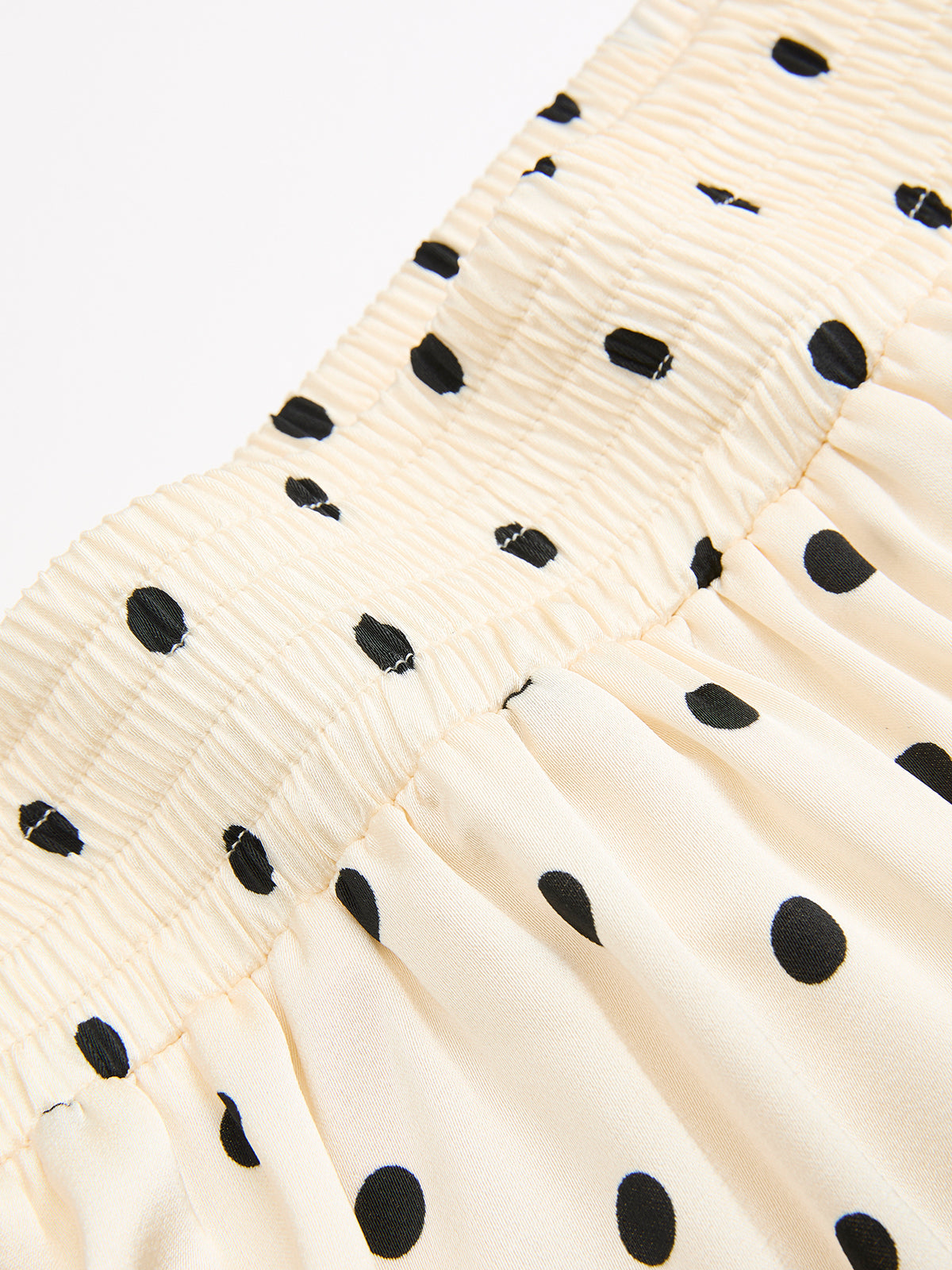 Polka Dot Ærmeløs Top & Maxi Skirt Sæt