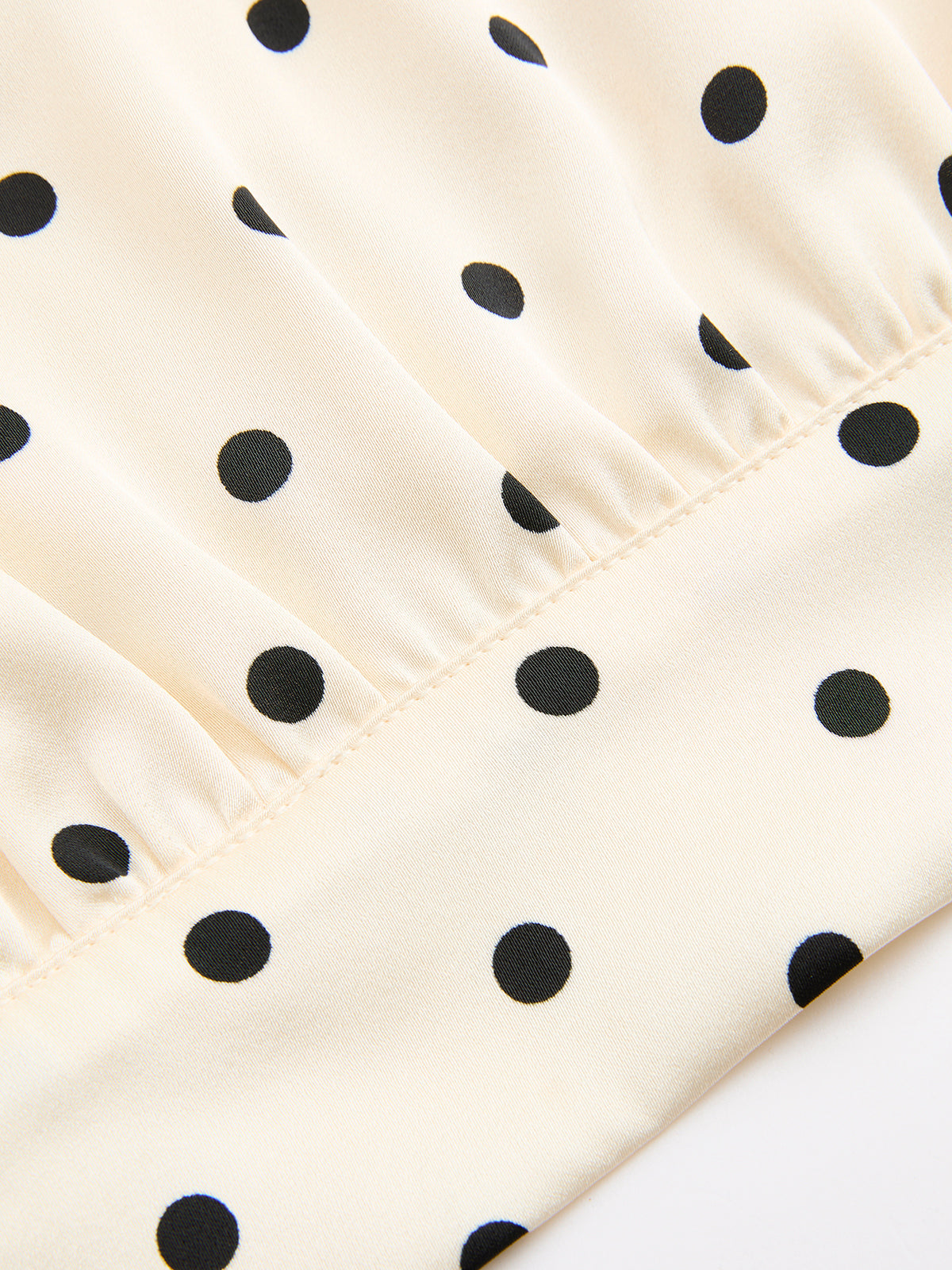 Polka Dot Ærmeløs Top & Maxi Skirt Sæt