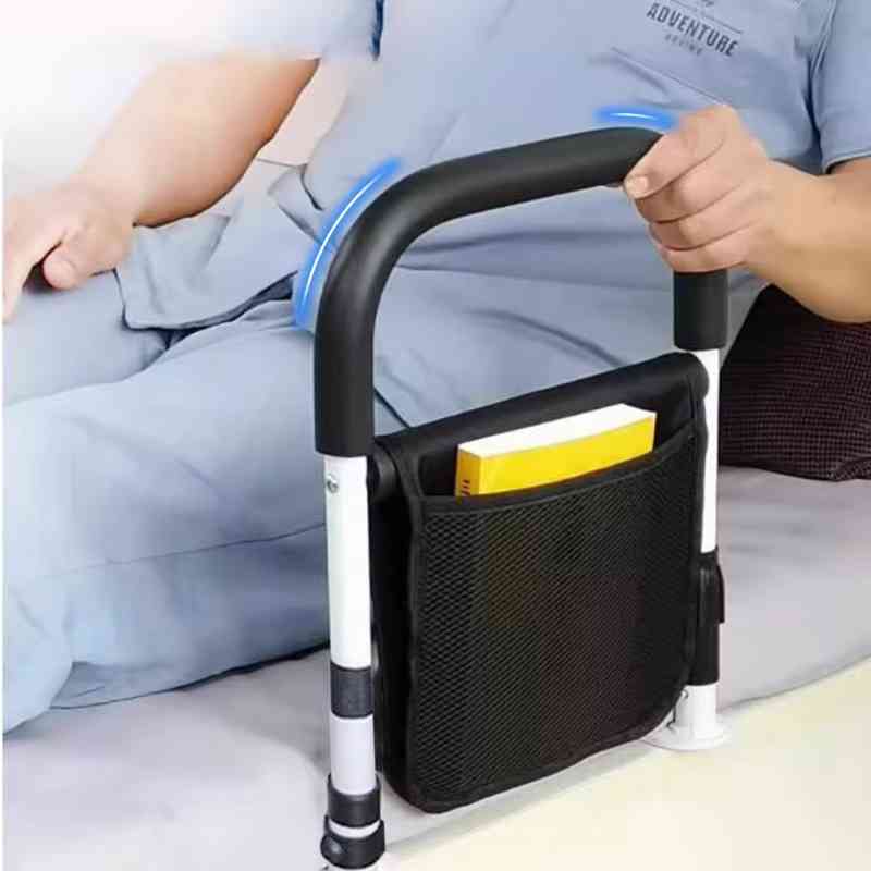 BedGrip Duo – Justerbare sengekantstøtter til ældre med skridsikkerhed og opbevaringsrum
