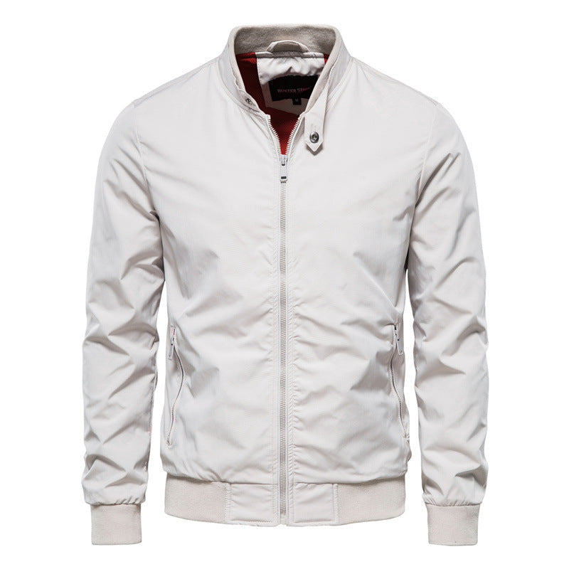 Tyron Herre Dunjakke – Slim Fit Vatteret Jakke med Høj Krave & Let Isolering