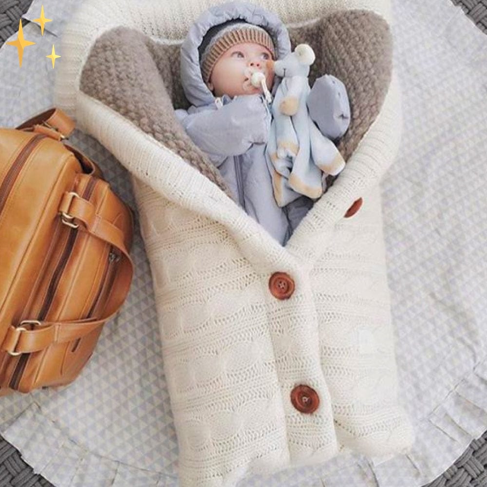 Baby Fleece Sovepose med Mønster og Knapper for en dejlig søvnoplevelse for dit lille barn