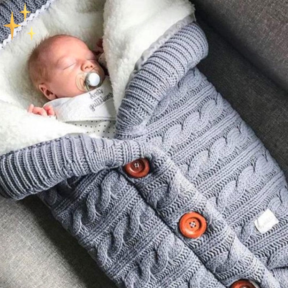Baby Fleece Sovepose med Mønster og Knapper for en dejlig søvnoplevelse for dit lille barn