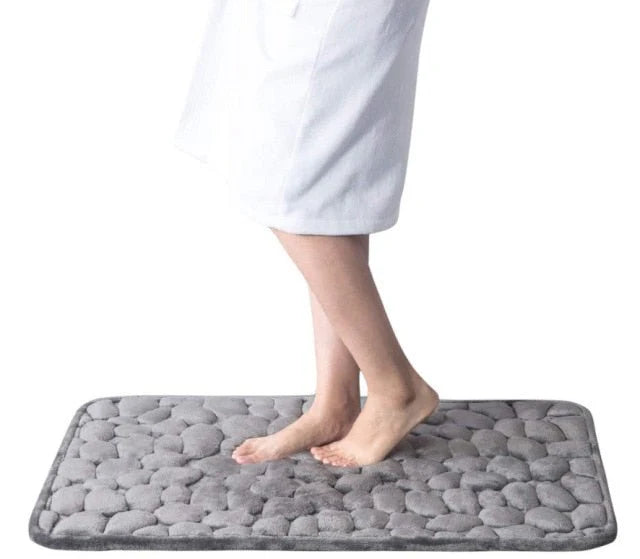 Bademåtte med Pebble Design til Badeværelse