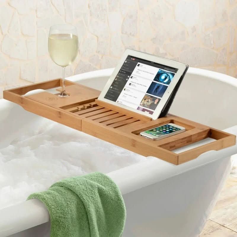 Badeværelses Bakke til Afslapning med Justerbar Design