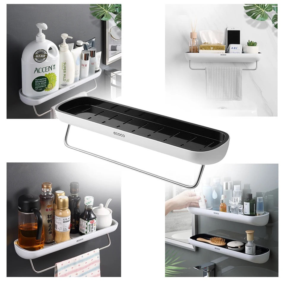 Badeværelsesarrangør Vægmonteret Modern Design med Håndklædeholder