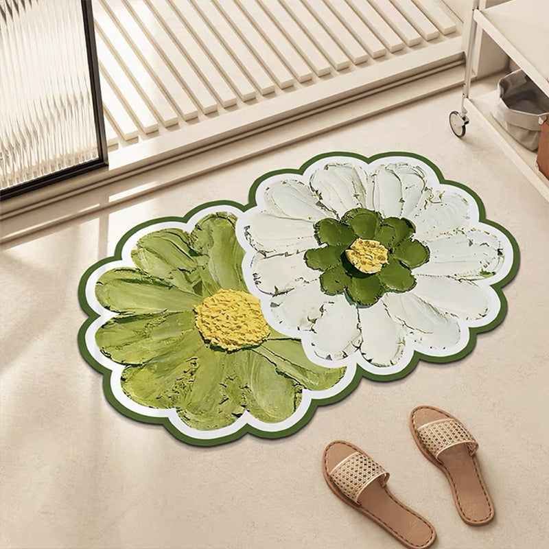 Badeværelsesmåtte Blomsterdesign Skridsikker Komfortabel