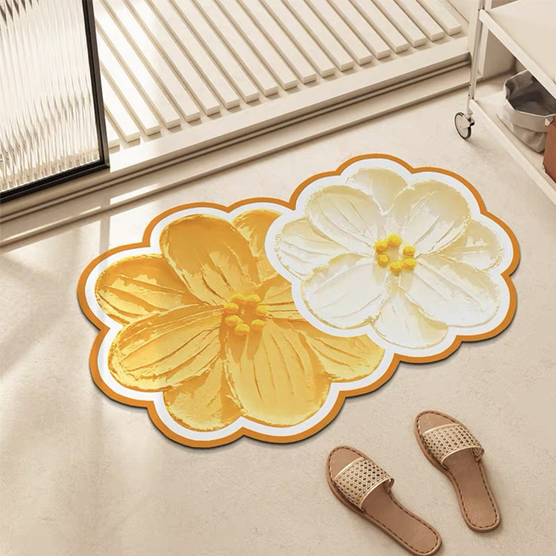 Badeværelsesmåtte Blomsterdesign Skridsikker Komfortabel