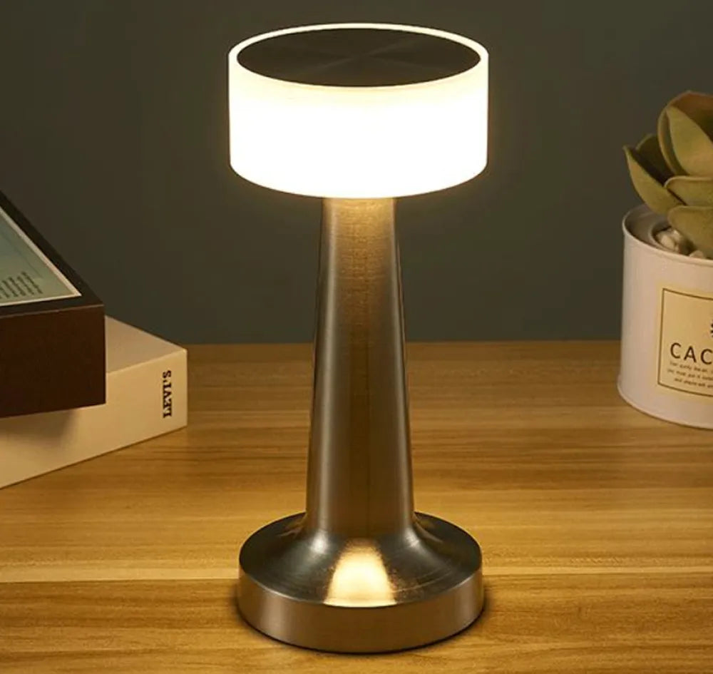 Bærbar Bordlampe Trådløs med Retro Design