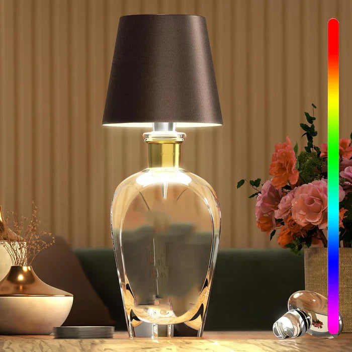 Bærbar LED Flaskelampe Med Touch Kontrol