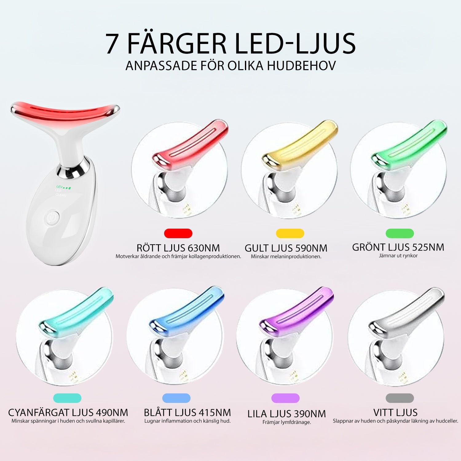Bærbar Lampe til Rød Lysterapi