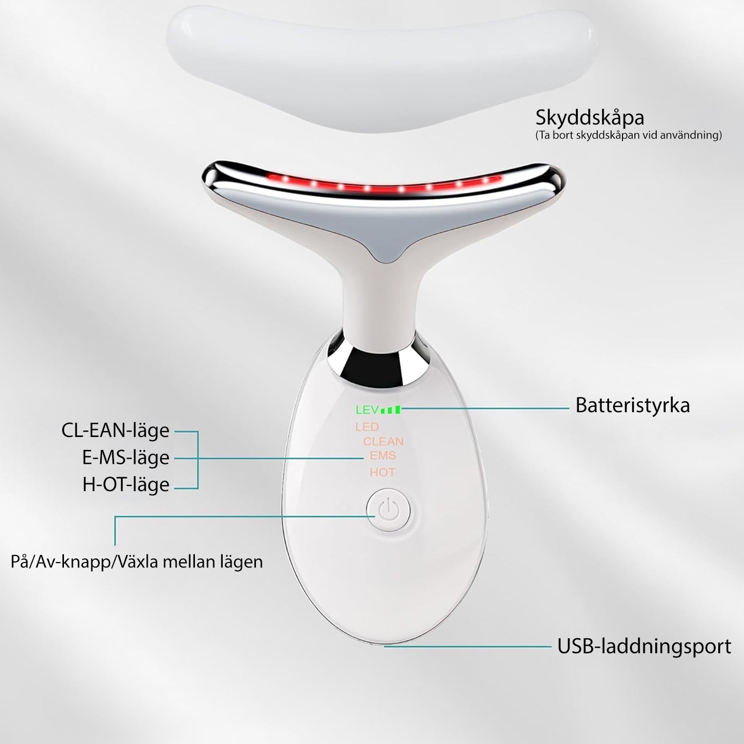 Bærbar Lampe til Rød Lysterapi