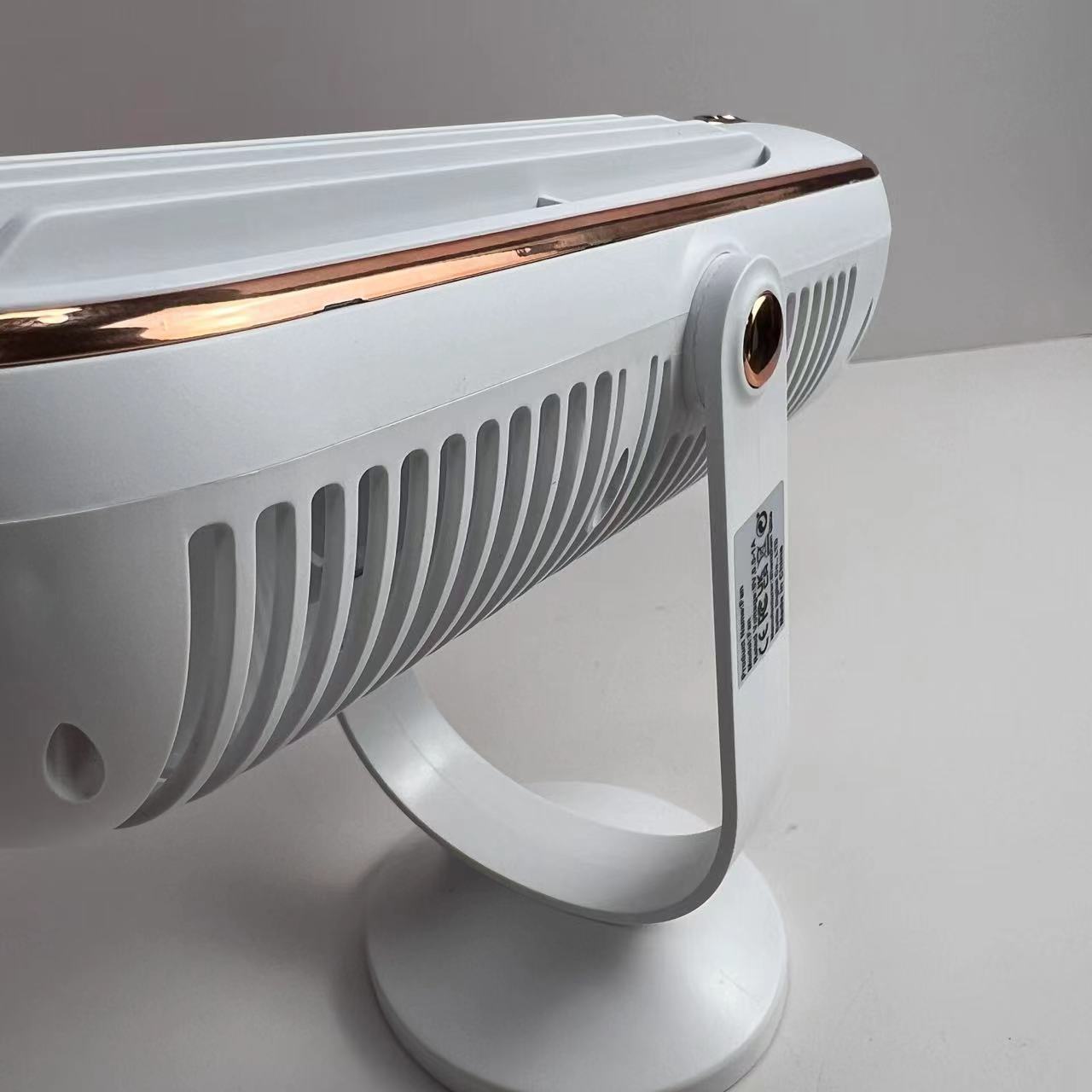 Bærbar Ventilator Dobbelt Motor 720° Rotation Kompakt Design