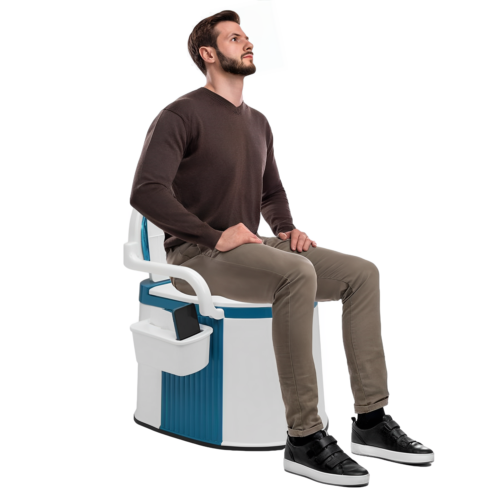 Bærbart Toilet til Voksne og Ældre - Komfortabelt Design