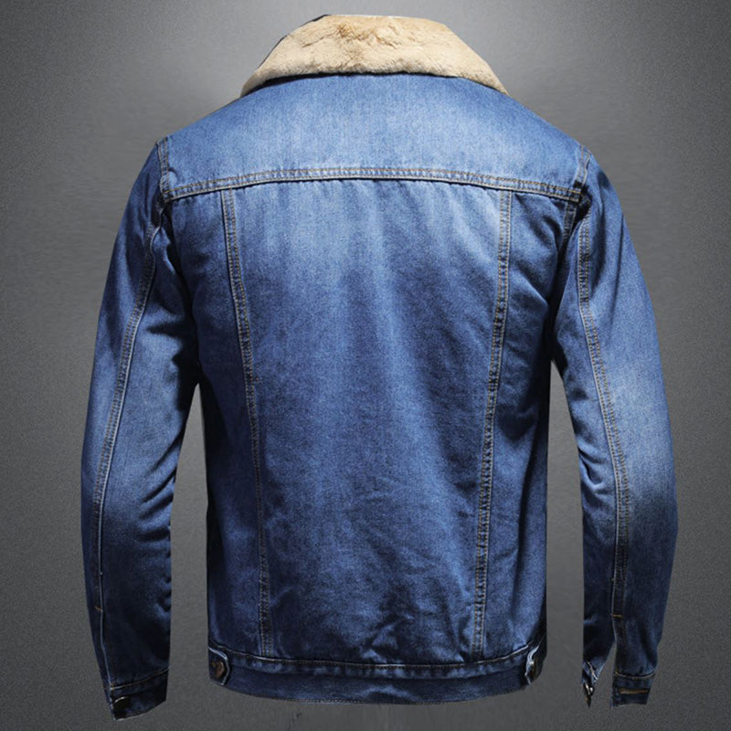 Jackson Herre Denimjakke – Varm Fôret Jeansjakke med Klassisk og Moderne Stil