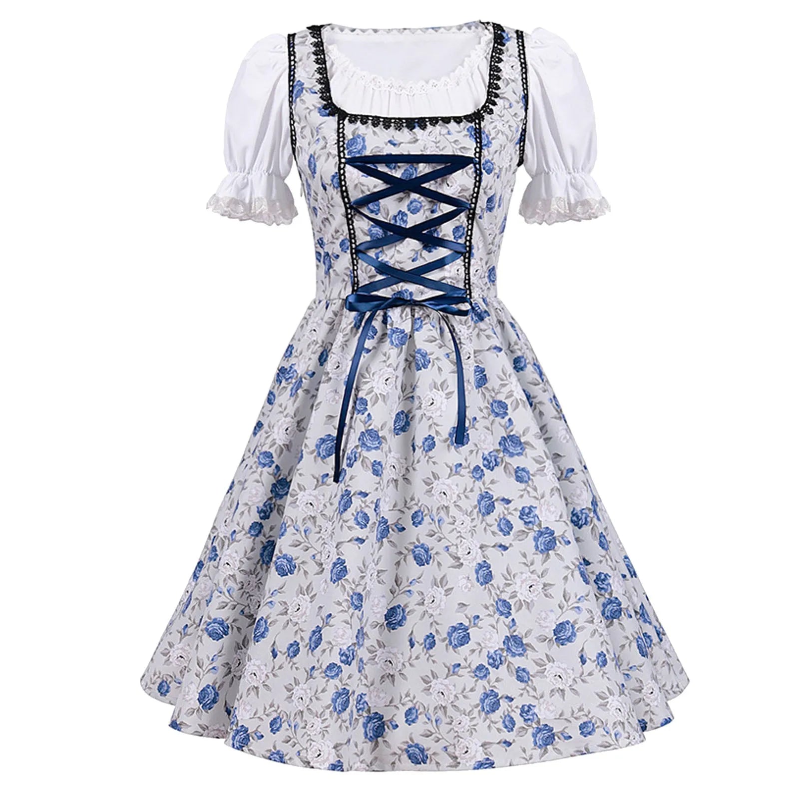 Betagende Bayersk Oktoberfest Dirndl Kjole