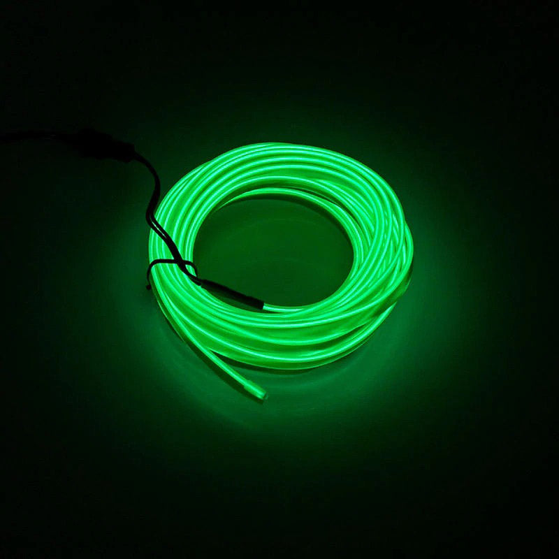 Bil Neon Lys Sæt Tilpasseligt USB Lyskabel 5m