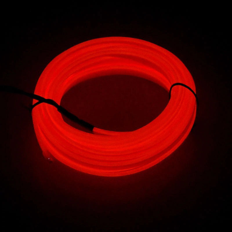 Bil Neon Lys Sæt Tilpasseligt USB Lyskabel 5m