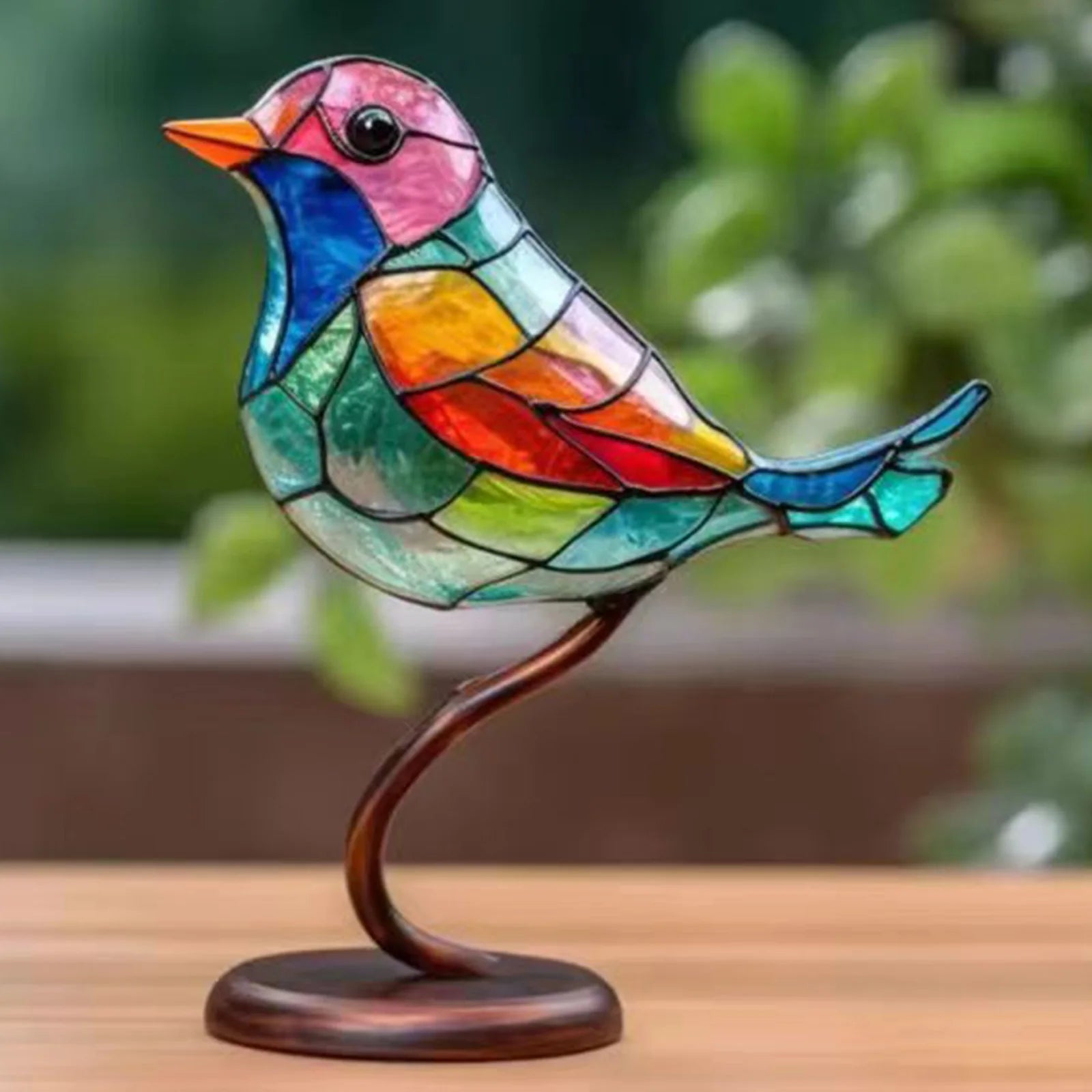 BirdArt - Akryl Fugle på Gren Skulptur | Kunstnerisk Dekoration til Soveværelset